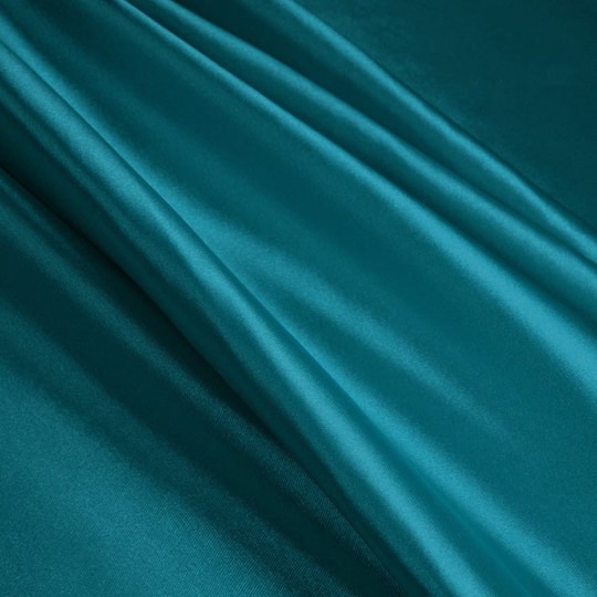 Teal Stretch Charmeuse